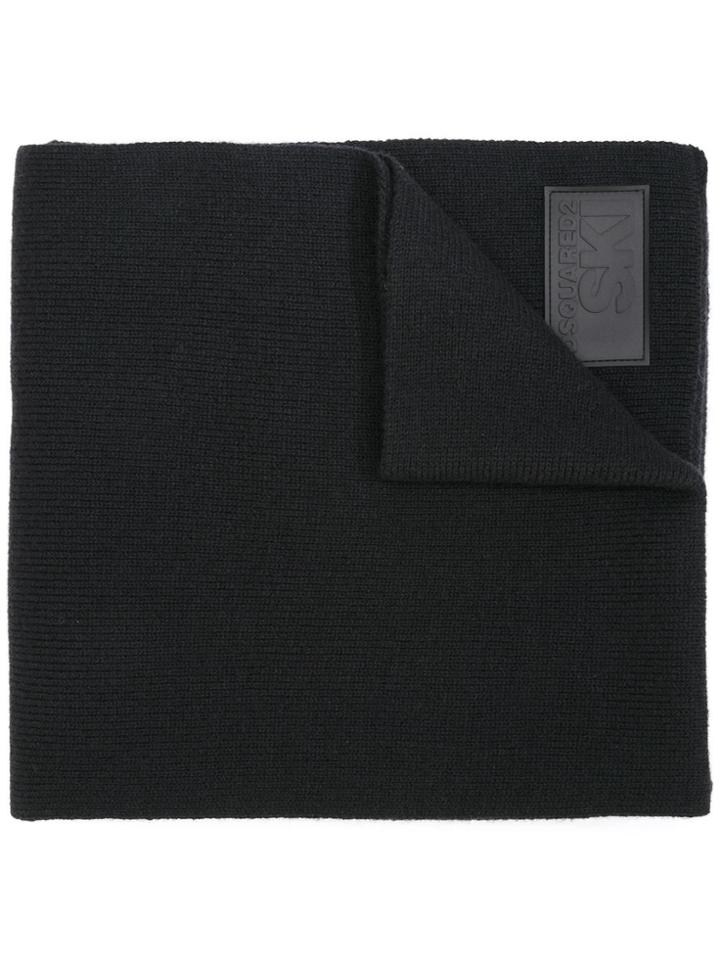Dsquared2 Ski Knit Scarf - Black