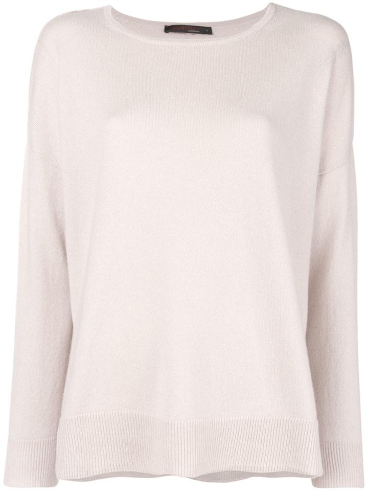 Incentive! Cashmere Basic Jumper - Pink & Purple