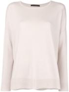 Incentive! Cashmere Basic Jumper - Pink & Purple