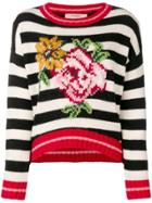 Twin-set Intarsia Knit Jumper - White