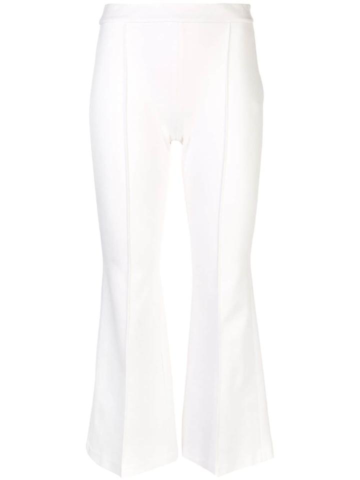 Rosetta Getty Cropped Flared Trousers - White