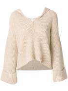 Forte Forte Hooded Jumper - Nude & Neutrals