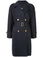 Burberry Vintage Longsleeve Coat Jacket - Blue