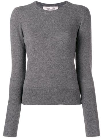 Dvf Diane Von Furstenberg 100% Cashmere Melange Pullover - Grey