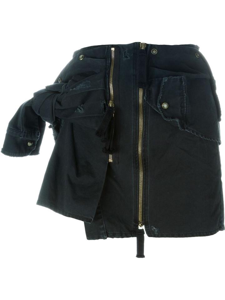 Faith Connexion Tied Sleeve Mini Skirt