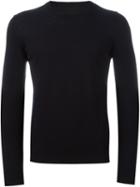 Maison Margiela Elbow Patch Jumper, Men's, Size: Xl, Blue, Cotton/calf Leather
