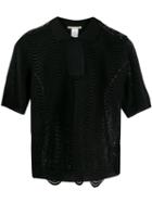 Marco De Vincenzo Embroidered Fitted Blouse - Black