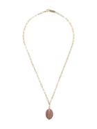 Isabel Marant Pendant Rectangle Chain Necklace - Gold