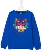 Kenzo Kids Tiger Sweatshirt, Boy's, Size: 16 Yrs, Blue