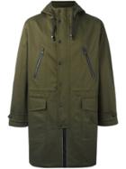 Ami Alexandre Mattiussi Long Rain Coat - Green