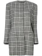 Versace Pre-owned Houndstooth Coat - Black