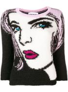 Moschino 'eyes' Knitted Pullover - Black
