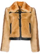 Coach Shearling Bomber Jacket - Brown