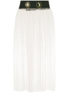 Tu Es Mon Trésor Sun And Moon Belted Tulle Apron Skirt - Pink & Purple