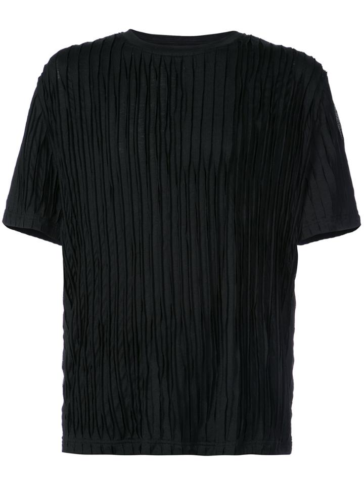 Private Stock Short Sleeve Textured T-shirt - Black