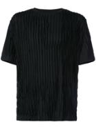 Private Stock Short Sleeve Textured T-shirt - Black