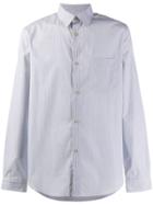 A.p.c. Striped Chest Pocket Shirt - Blue