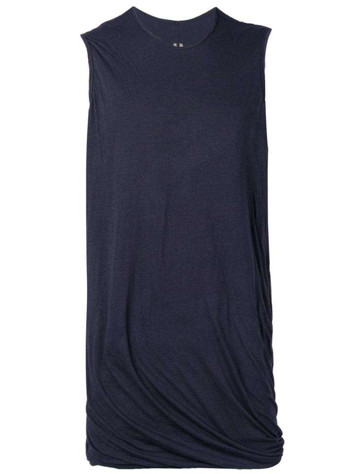 Rick Owens Drkshdw Longline Tank Top - Blue