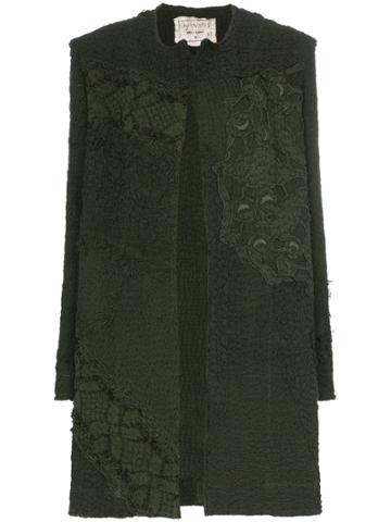 By Walid Miro Embroidered Coat - Green