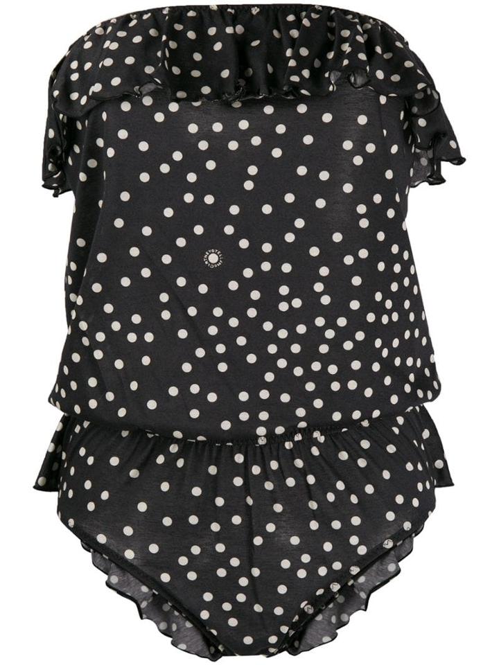 Stella Mccartney Polka Dot Playsuit - Black