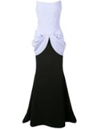 Christian Siriano Draped Side Gown - Black