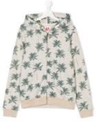 American Outfitters Kids Palm Print Zipped Hoodie - Multicolour