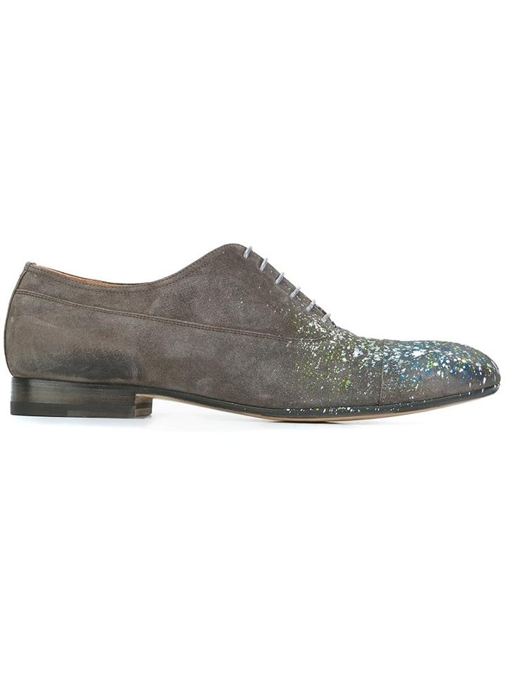 Maison Margiela Paint Splatter Lace-up Shoes