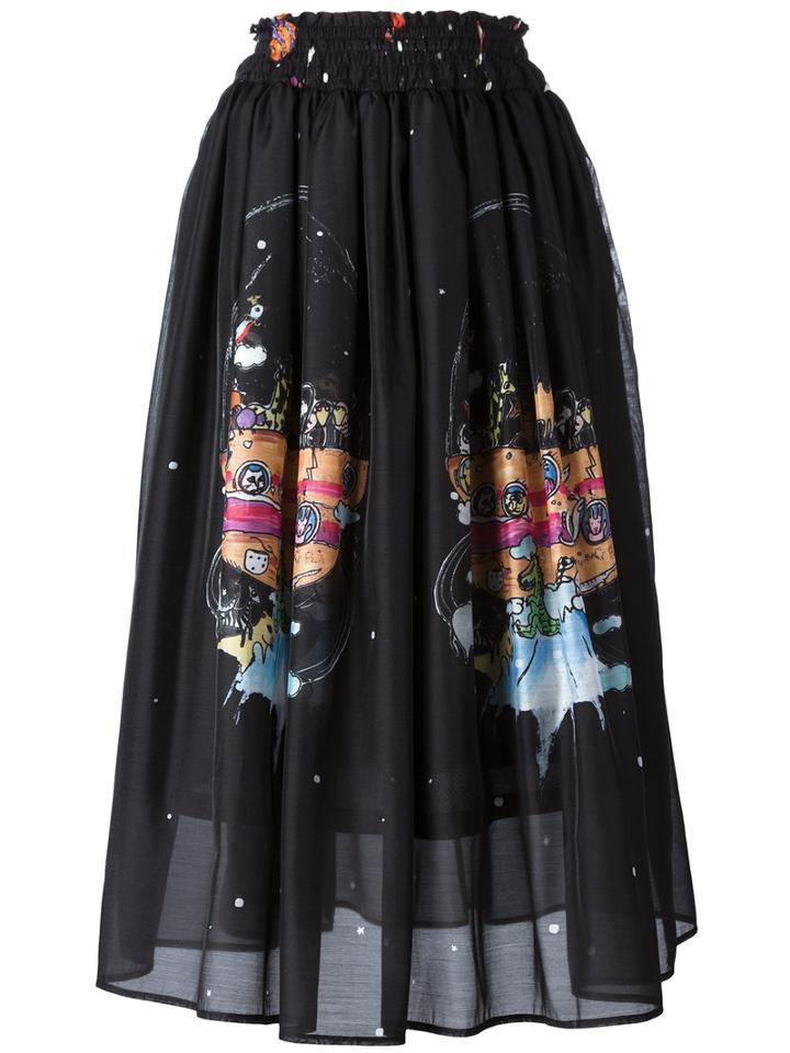 Tsumori Chisato Noah's Ark Skirt, Women's, Size: 3, Black, Polyester