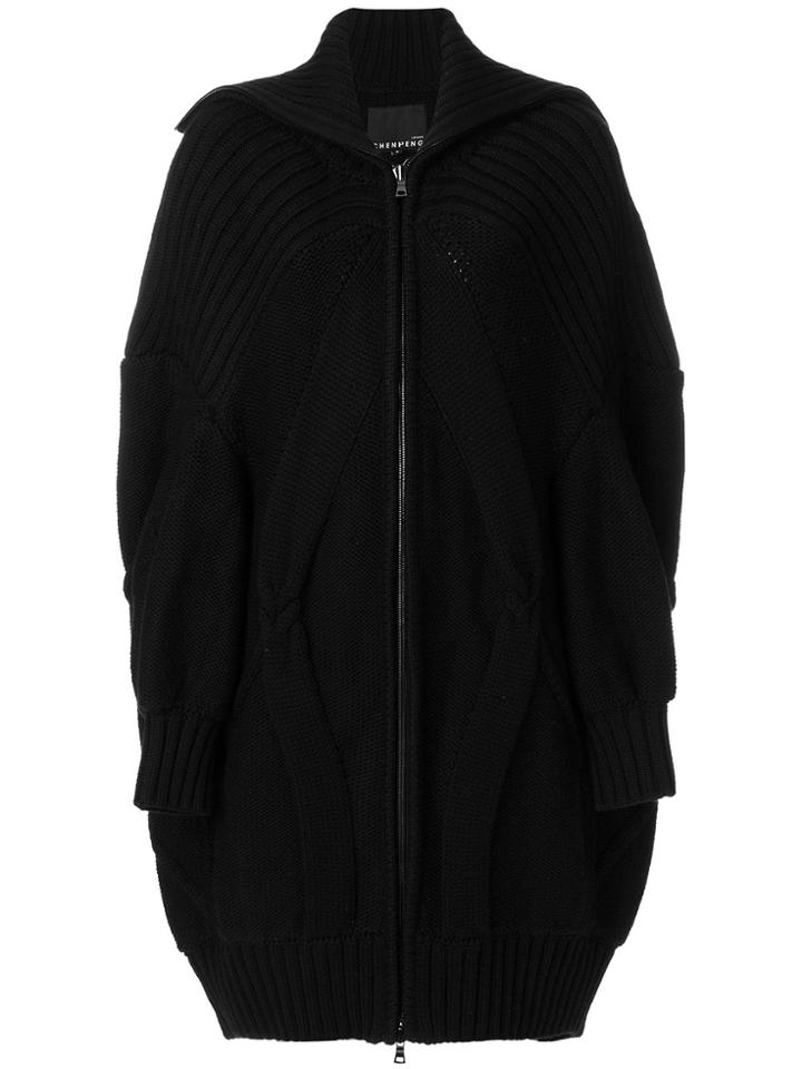 Chen Peng Loose-fit Cardi Coat - Black