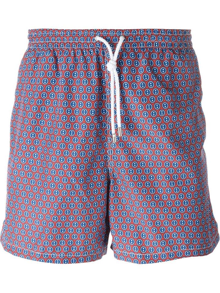 Kiton Dot Print Swim Shorts
