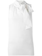 Boutique Moschino Bow Tie Tank Top - White