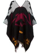 Marcelo Burlon County Of Milan 'alma' Poncho, Men's, Wool