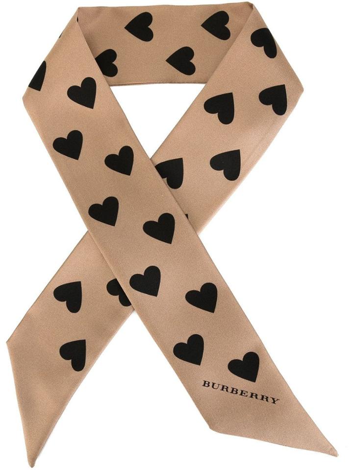 Burberry Heart Print Scarf - Neutrals
