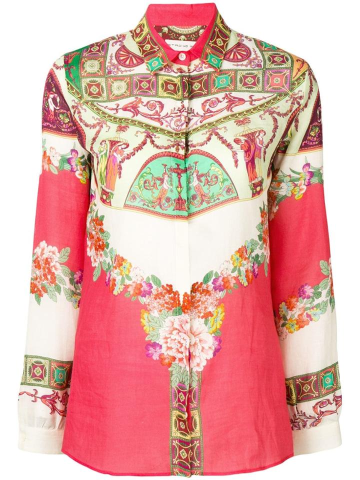 Etro Multi-print Shirt - Pink