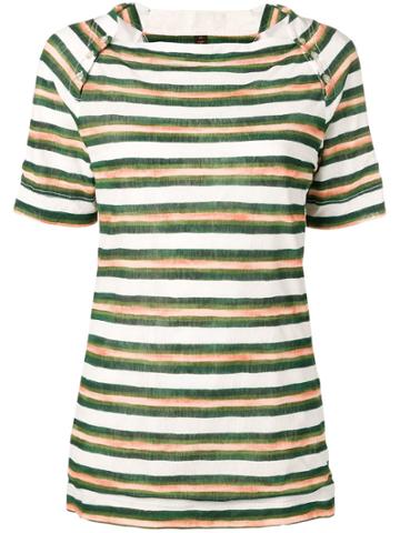 Louis Vuitton Vintage 2000's Striped T-shirt - Green
