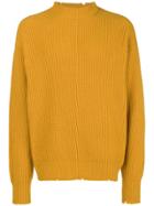 Msgm Ribbed Knit Jumper - Yellow & Orange