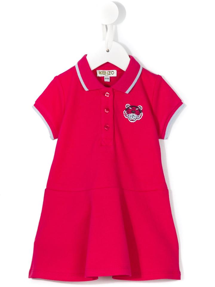 Kenzo Kids - Polo Shirt Dress - Kids - Cotton - 36 Mth, Pink/purple