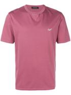 Ermenegildo Zegna Contrast Logo T-shirt - Pink