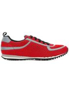 Car Shoe Lace-up Sneakers - Red