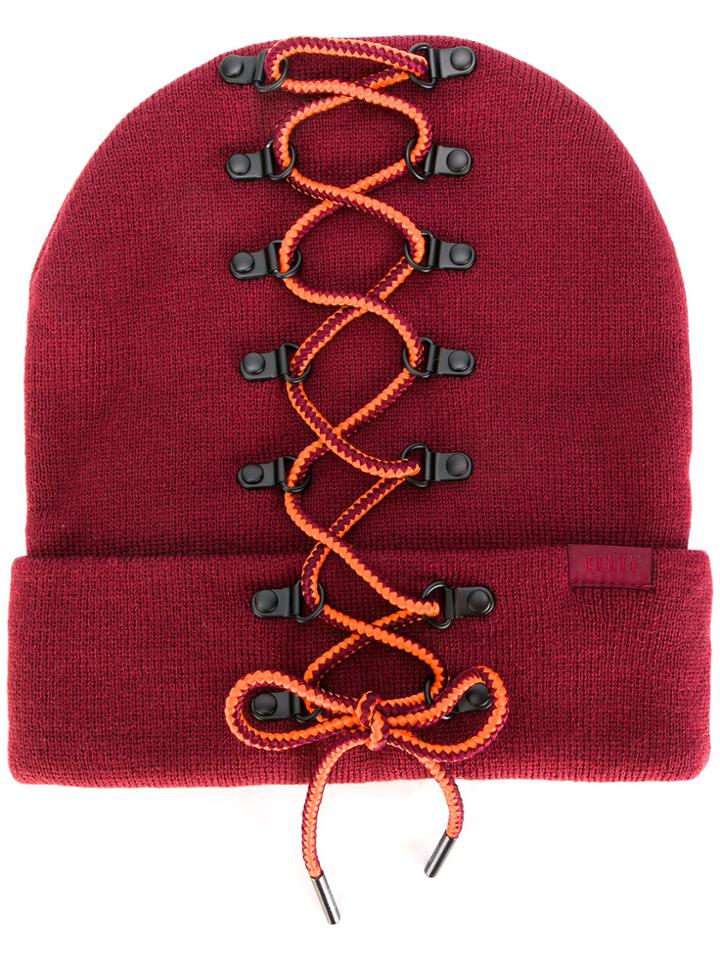 Fenty X Puma Laced Beanie - Pink & Purple