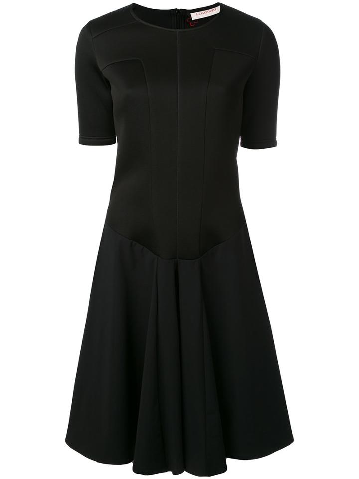 A.f.vandevorst - Flared Dress - Women - Polyamide/viscose - 34, Black, Polyamide/viscose