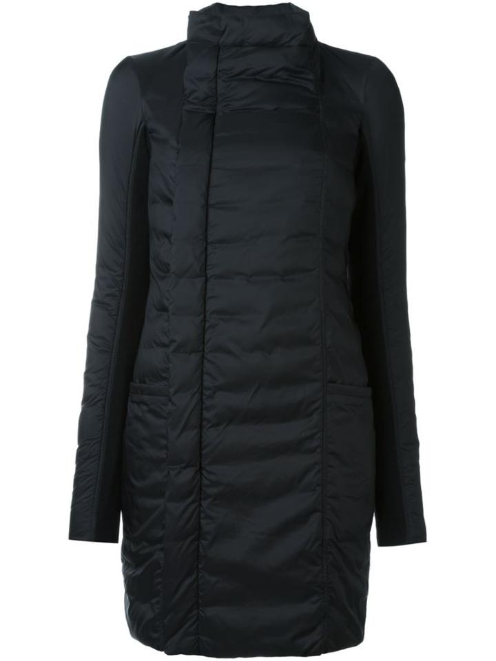 Rick Owens Feather Down Coat, Women's, Size: 44, Black, Cotton/feather Down/polyamide/virgin Wool