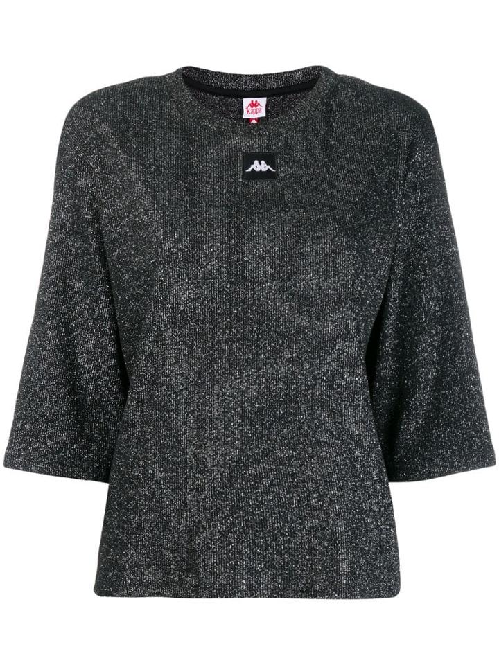 Kappa Logo Knitted Top - Black