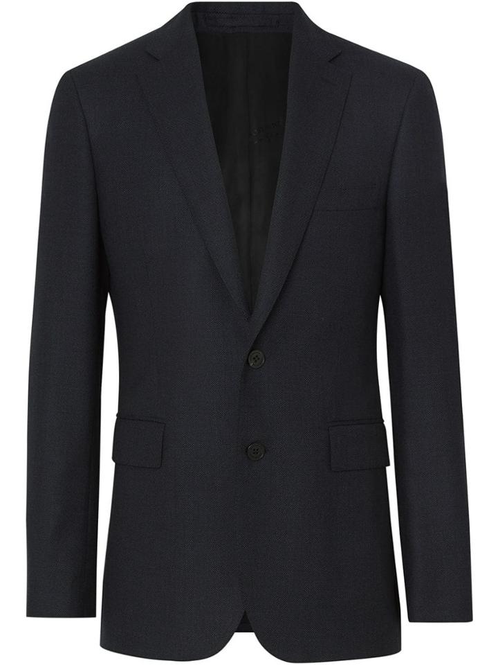 Burberry Slim Fit Birdseye Wool Suit - Blue