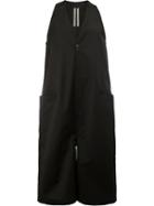 Rick Owens Cropped Sleeveless Jumpsuit, Men's, Size: 50, Black, Cotton