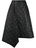 Juun.j Textured Asymmetric Hem Skirt - Black