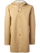 Stutterheim 'stockholm' Raincoat, Men's, Size: Large, Nude/neutrals, Pvc/polyester/cotton