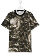 Stone Island Junior Teen Print T-shirt - Black