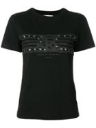 Sonia Rykiel Logo Studded T-shirt - Black