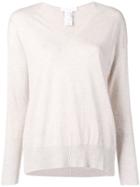 Fabiana Filippi Fine Knit V-neck Sweater - Neutrals